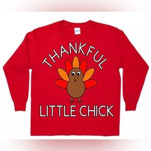 Cute Thanksgiving Themed Girls Shirt